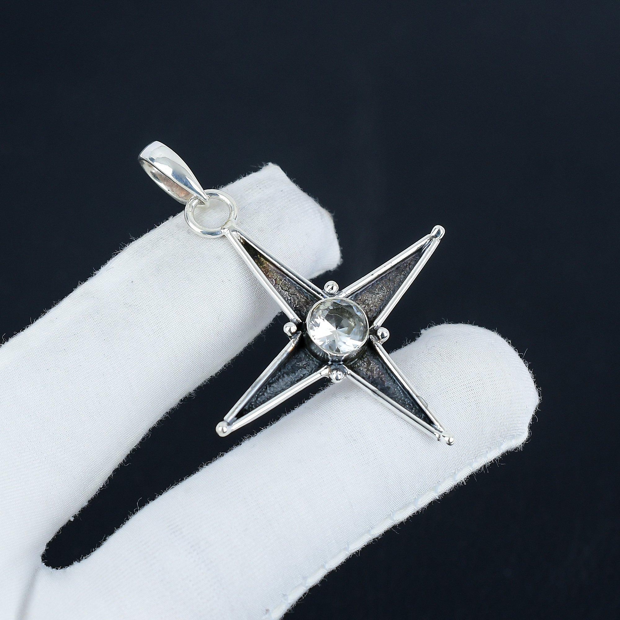 Серебряный кулон с белым топазом и драгоценным камнем из стерлингового серебра 925 пробы — дизайн звезды ручной работы, повседневные украшения, уникальные дизайнерские кулоны, подарок на день рождения 1.57 белый
Серебряный кулон с белым топазом и драгоценным камнем из стерлингового серебра 925 пробы — дизайн звезды ручной работы, повседневные украшения, уникальные дизайнерские кулоны, подарок на день рождения 1.57 белый
