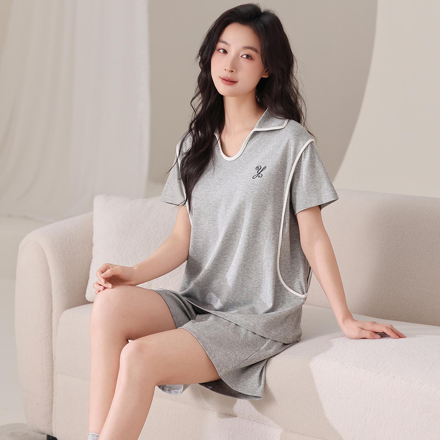 Anmeimeng Women s Sporty Summer Pajama Set with Built-in Bra, Pure Cotton Short Sleeve, Thin, Suitable for Outdoor Loungewear. Large
Anmeimeng Women s Sporty Summer Pajama Set with Built-in Bra, Pure Cotton Short Sleeve, Thin, Suitable for Outdoor Loungewear. Large