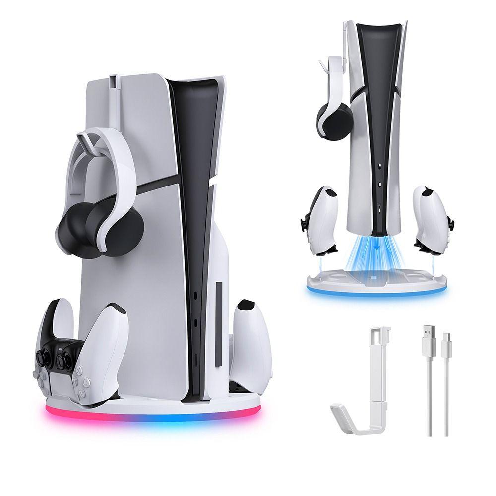 Подставка для игровой консоли с подсветкой RGB, универсальный контроллер, зарядное устройство, зарядная станция для PS5 Slim
Подставка для игровой консоли с подсветкой RGB, универсальный контроллер, зарядное устройство, зарядная станция для PS5 Slim