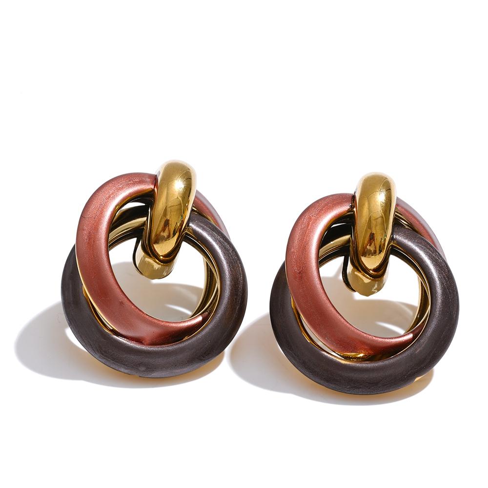 Yhpup Statement Stainless Steel Heart Geometric Hollow Stud Earrings Metal Autumn Winter Paint Vintage Jewelry for Women 2025
Yhpup Statement Stainless Steel Heart Geometric Hollow Stud Earrings Metal Autumn Winter Paint Vintage Jewelry for Women 2025