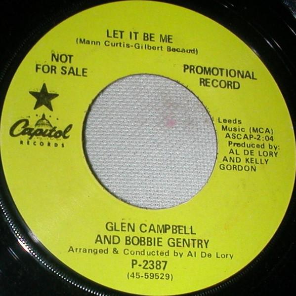 7-дюймовая пластинка GLEN CAMPBELL BOBBIE GENTRY Let It Be Me P2387 Capitol Records 1969 США Поп Б/у
7-дюймовая пластинка GLEN CAMPBELL BOBBIE GENTRY Let It Be Me P2387 Capitol Records 1969 США Поп Б/у