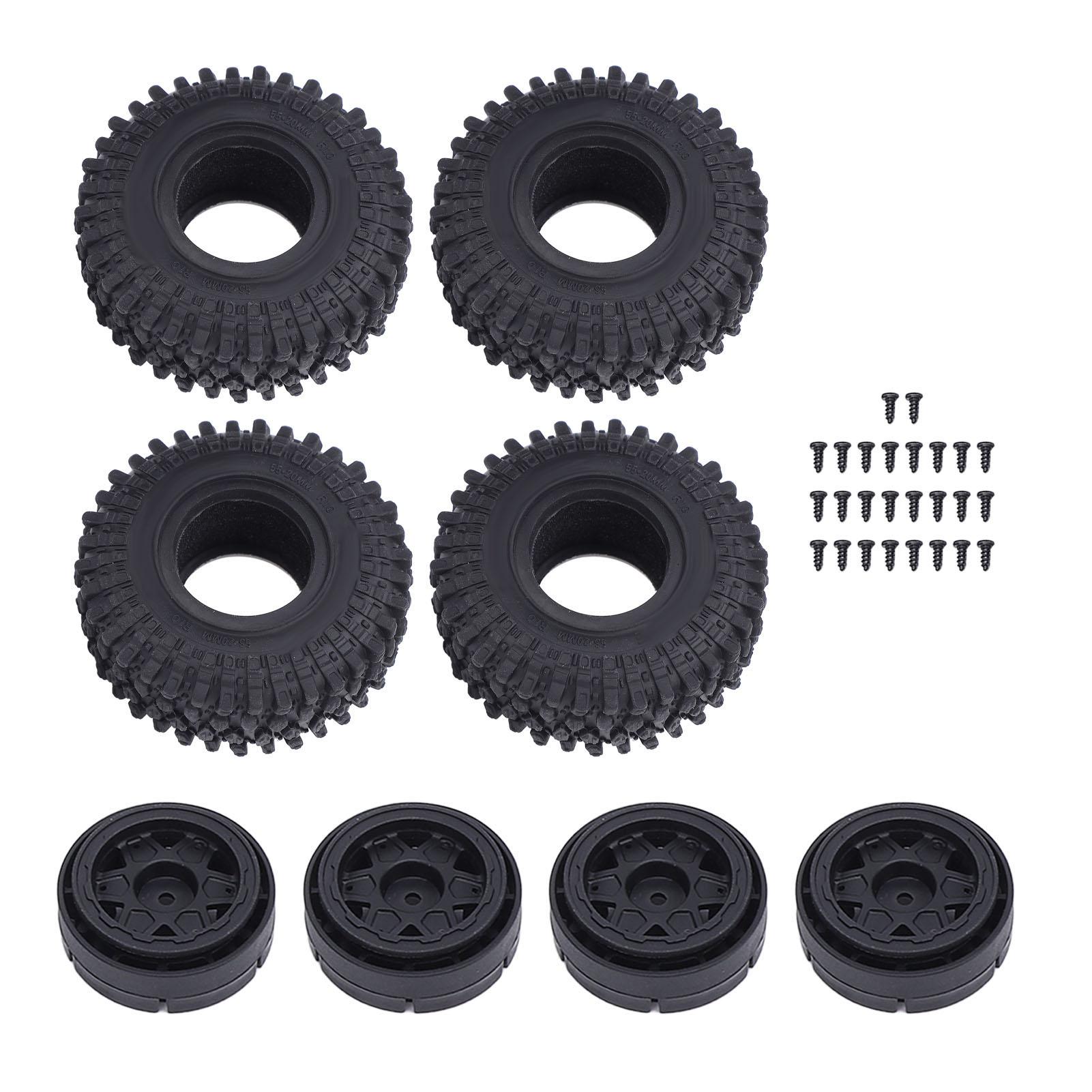 RC Car Tires Enhanced Stability Abrasion Proof RC Plastic Tyre Set with Wheel Hub for Axial SCX24 1/
RC Car Tires Enhanced Stability Abrasion Proof RC Plastic Tyre Set with Wheel Hub for Axial SCX24 1/