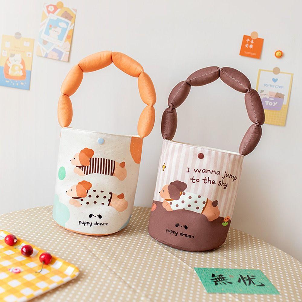 Dog Animal Print Handbag Puppy Cartoon Graffiti Bucket Bag Simple Storage Bag 
Dog Animal Print Handbag Puppy Cartoon Graffiti Bucket Bag Simple Storage Bag