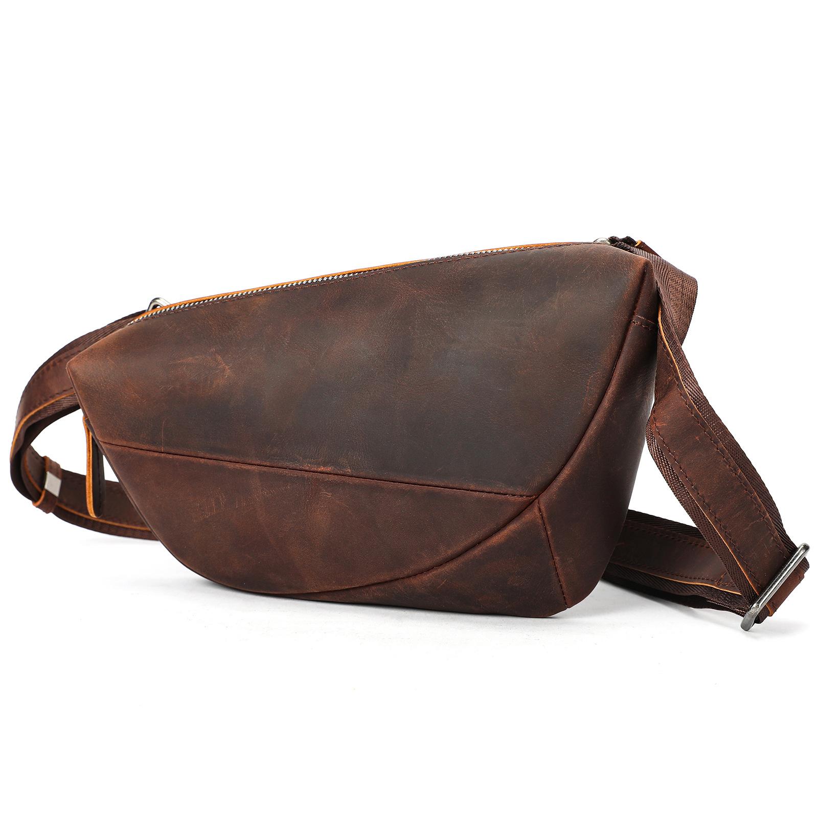 Retro Polished Genuine Leather Men s Chest Bag, Casual and Simple Cowhide Saddle Bag, Large-capacity Top-grain Cowhide Crossbody 22X4X16cm
Retro Polished Genuine Leather Men s Chest Bag, Casual and Simple Cowhide Saddle Bag, Large-capacity Top-grain Cowhide Crossbody 22X4X16cm