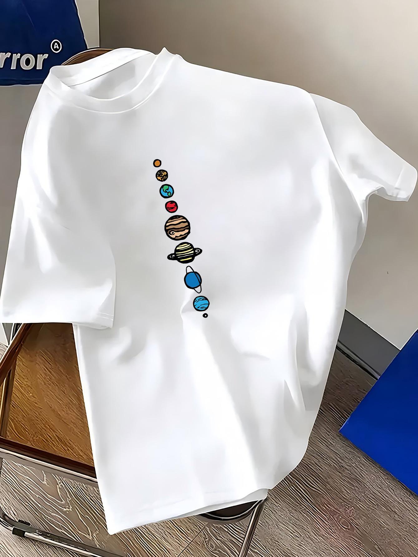 Men s T-Shirt - Vibrant Green Geometric Planet Print, Regular Fit Round Neck Casual & Sporty Summer Tee for Outdoor Activities S
Men s T-Shirt - Vibrant Green Geometric Planet Print, Regular Fit Round Neck Casual & Sporty Summer Tee for Outdoor Activities S