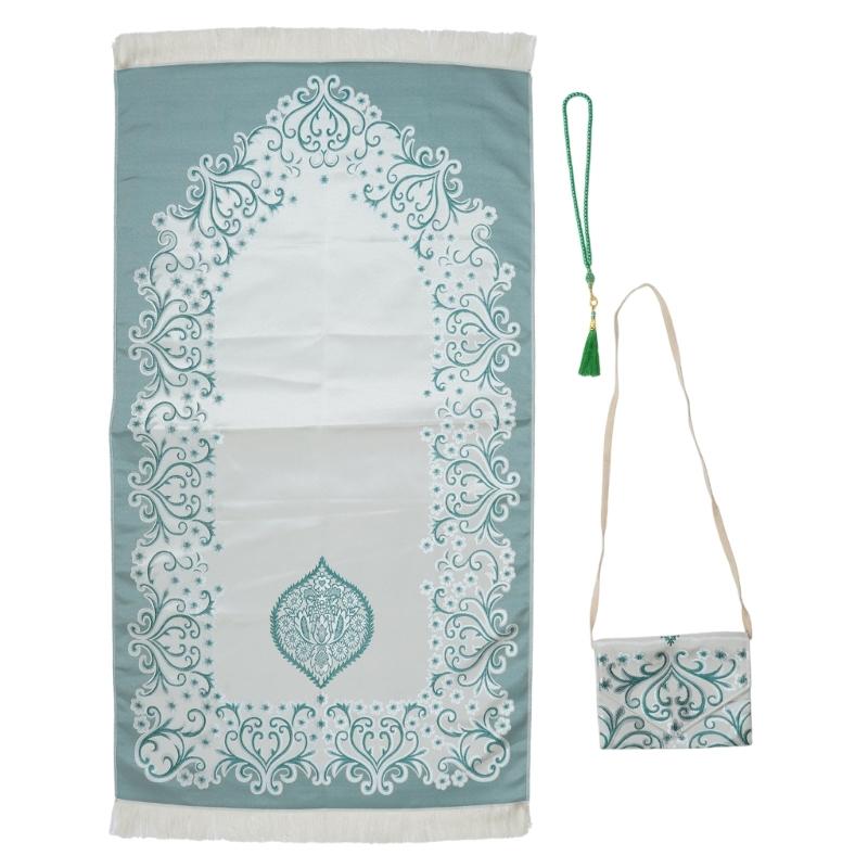 Muslims Prayer Rug with Bag and Beads for Men and Women Perfect Ramadans Gift Portable Mat for Eid Travel Praying зелёный
Muslims Prayer Rug with Bag and Beads for Men and Women Perfect Ramadans Gift Portable Mat for Eid Travel Praying зелёный