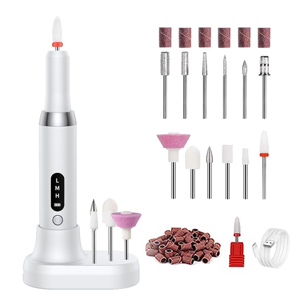 Перезаряжаемая электрическая машинка для сверления ногтей, насадки для ногтей для гелевого лака, шлифовка, полировка, удаление омертвевшей кожи, пилка для ногтей, маникюр
Перезаряжаемая электрическая машинка для сверления ногтей, насадки для ногтей для гелевого лака, шлифовка, полировка, удаление омертвевшей кожи, пилка для ногтей, маникюр