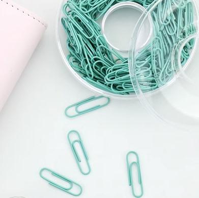 150pcs color anti slip paper clips, paper clips, metal office and study supplies, decorative bookmarks небо синє кольору
150pcs color anti slip paper clips, paper clips, metal office and study supplies, decorative bookmarks небо синє кольору