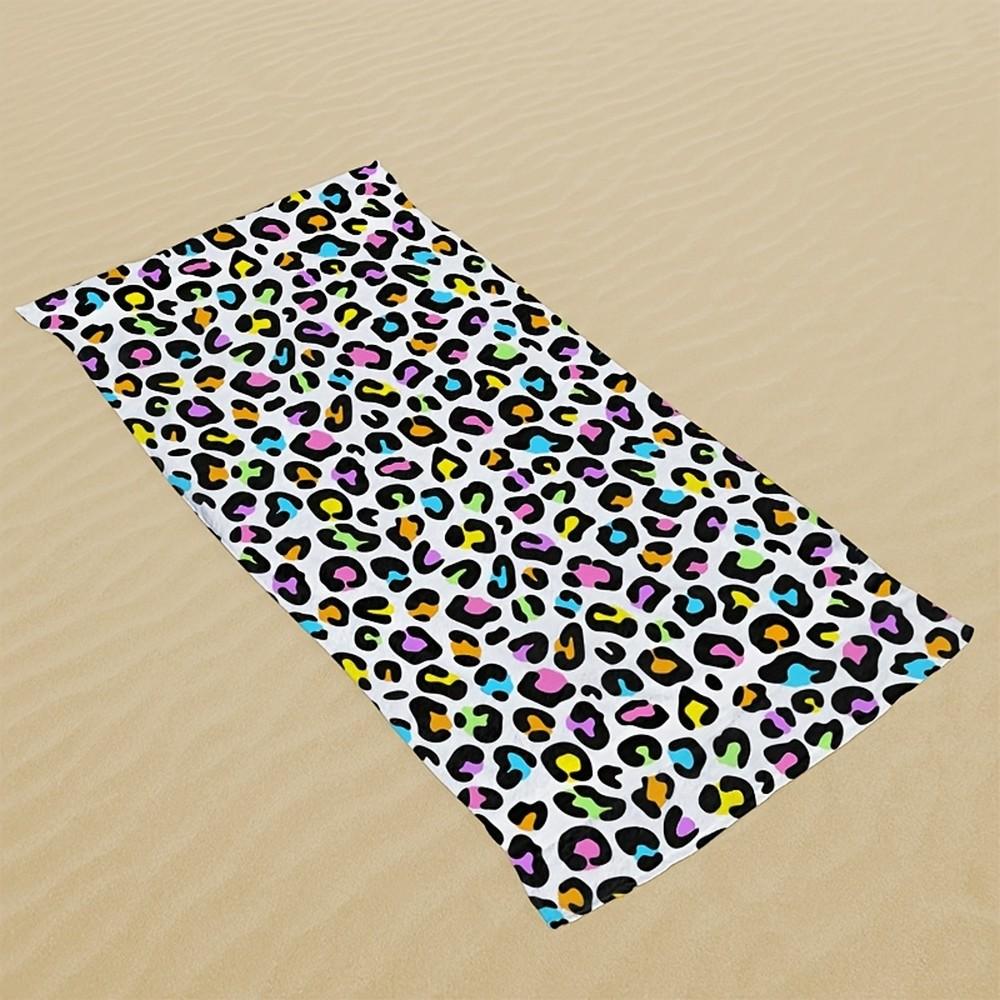 Rainbow Leopard Print Beach Towel Patterned Sunscreen And Windproof Suitable For Swimming Pool Camping Travel Blanket W40*H60(CM)
Rainbow Leopard Print Beach Towel Patterned Sunscreen And Windproof Suitable For Swimming Pool Camping Travel Blanket W40*H60(CM)