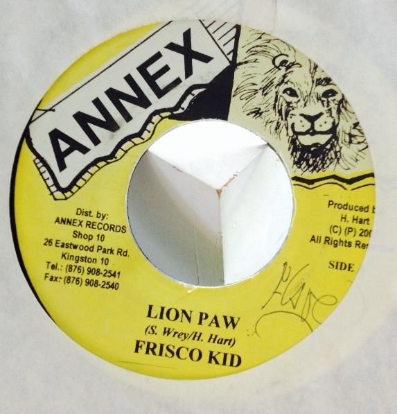7inch Record FRISCO KID - Lion Paw NONE Annex 2000 Jamaica Reggae, Ska & Dub Used
7inch Record FRISCO KID - Lion Paw NONE Annex 2000 Jamaica Reggae, Ska & Dub Used