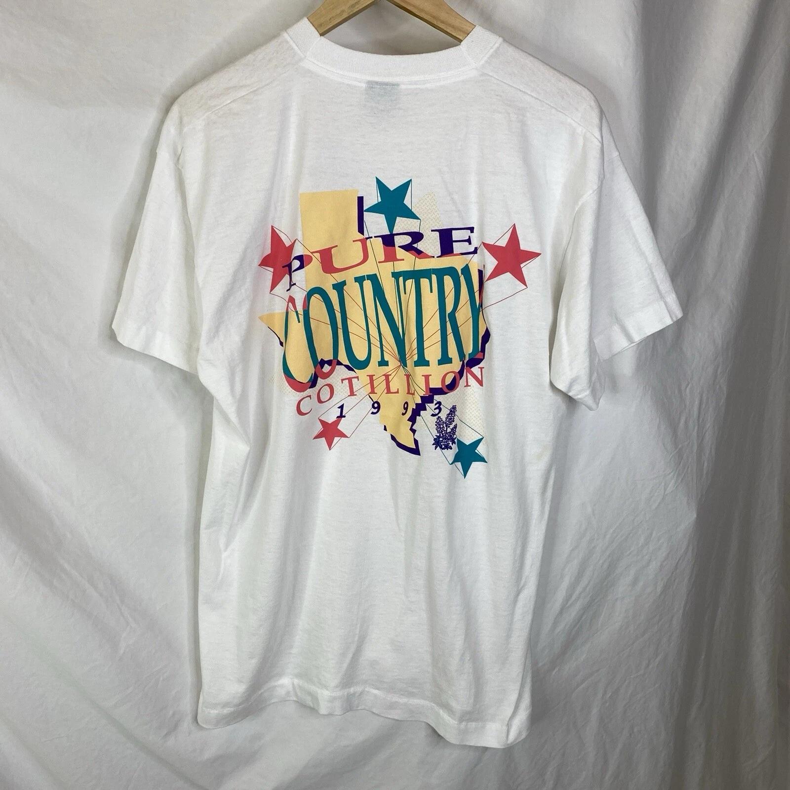 1993 Pure Country Cotillion single stitch t-shirt size XL Blue Bonnet Palace 90s S
1993 Pure Country Cotillion single stitch t-shirt size XL Blue Bonnet Palace 90s S
