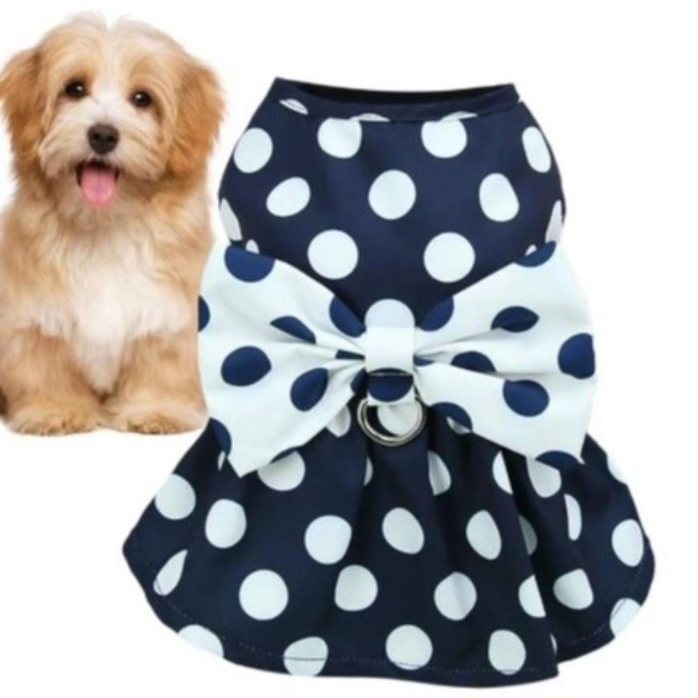 Dot Pattern Puppy Princess Skirt Traction Buckle Pet Clothes Comfortable Dog Dress Summer Dark Blue M
Dot Pattern Puppy Princess Skirt Traction Buckle Pet Clothes Comfortable Dog Dress Summer Dark Blue M