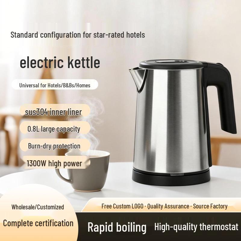 Hotel Exclusive Mini Electric Kettle: Fully Automatic 304 Stainless Steel Boiler for Guestroom. US Plug
Hotel Exclusive Mini Electric Kettle: Fully Automatic 304 Stainless Steel Boiler for Guestroom. US Plug