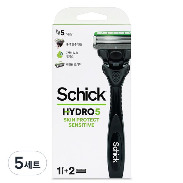 Schick Hydro 5 Skin Protect Sensitive Handle + 2 Extra Blades, Set of 5 ,Korean razor blade
Schick Hydro 5 Skin Protect Sensitive Handle + 2 Extra Blades, Set of 5 ,Korean razor blade
