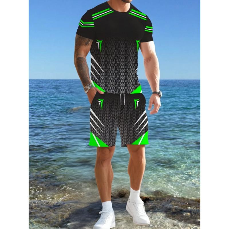 3D print design pattern, men s fashion crew neck short sleeve and shorts black set XL
3D print design pattern, men s fashion crew neck short sleeve and shorts black set XL