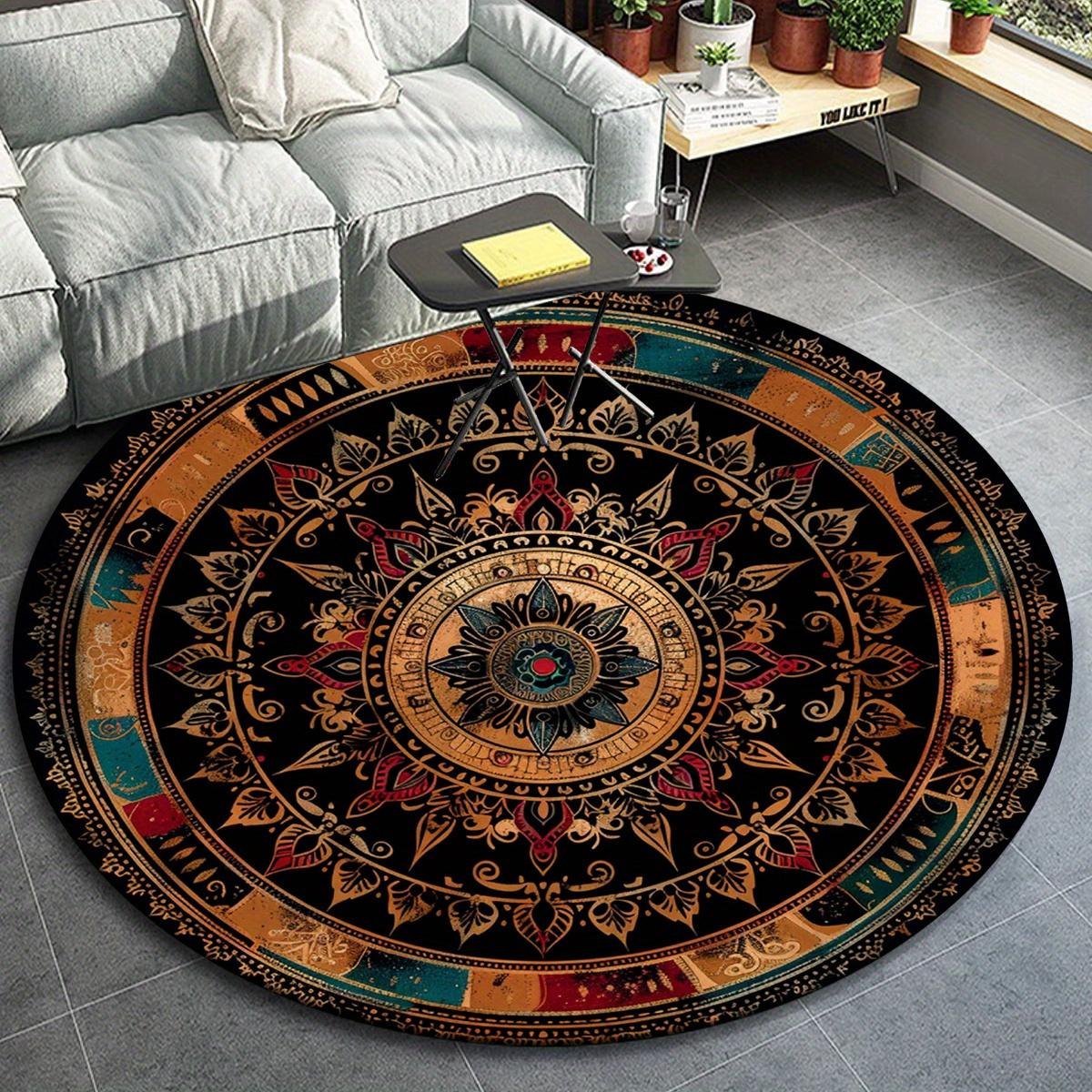 1pc Retro Mandala Flower Pattern Round Floor Mat, Non-slip for Living Room Bedroom Chair Carpets Home Decor Gifts, Home Decor Room Decor Out 80cm by 80cm
1pc Retro Mandala Flower Pattern Round Floor Mat, Non-slip for Living Room Bedroom Chair Carpets Home Decor Gifts, Home Decor Room Decor Out 80cm by 80cm