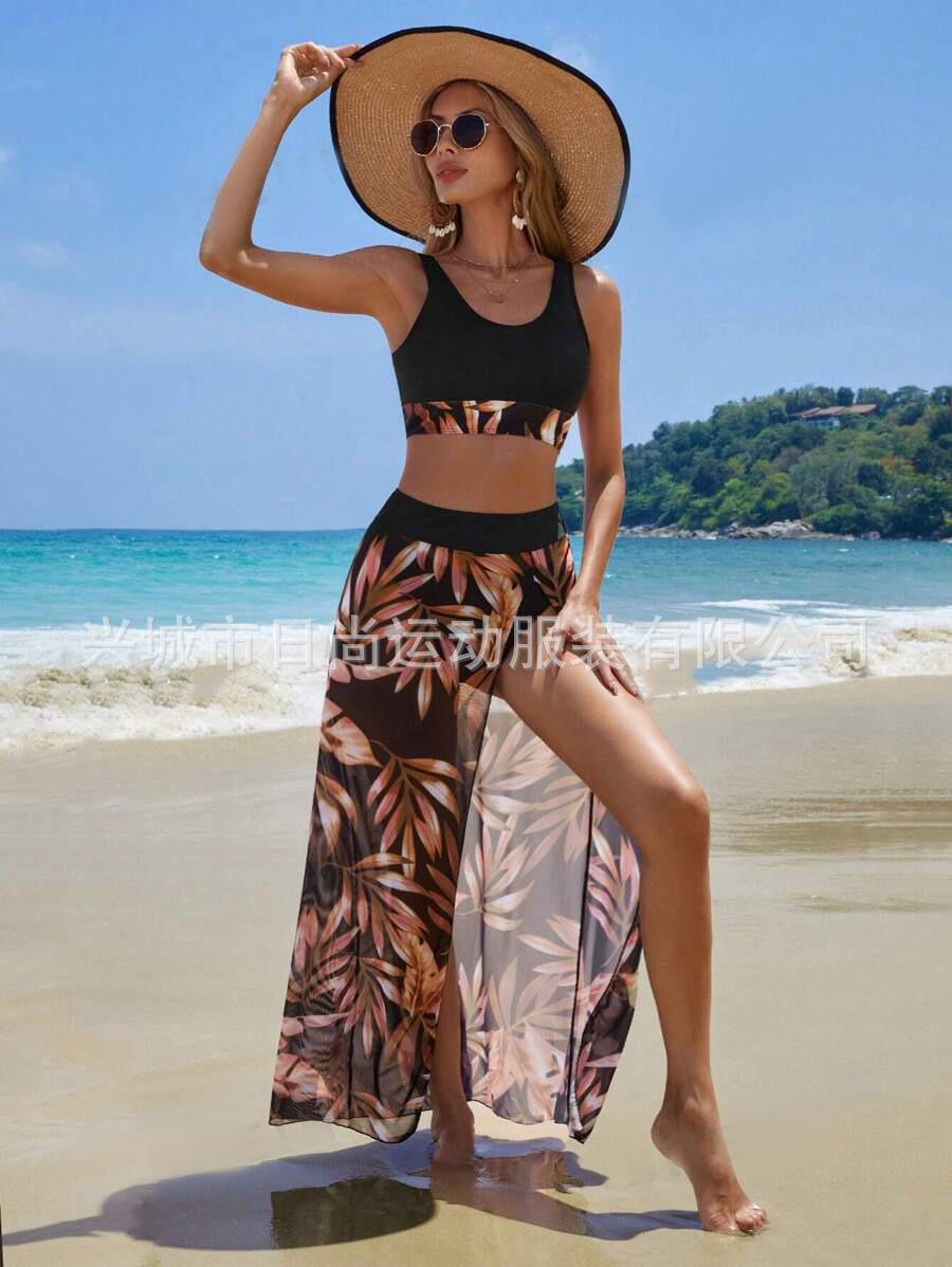 European And American Swimwear Beach Dress Bikini Split Women S New Three-Piece Bikini Swimsuit S жёлтый
European And American Swimwear Beach Dress Bikini Split Women S New Three-Piece Bikini Swimsuit S жёлтый