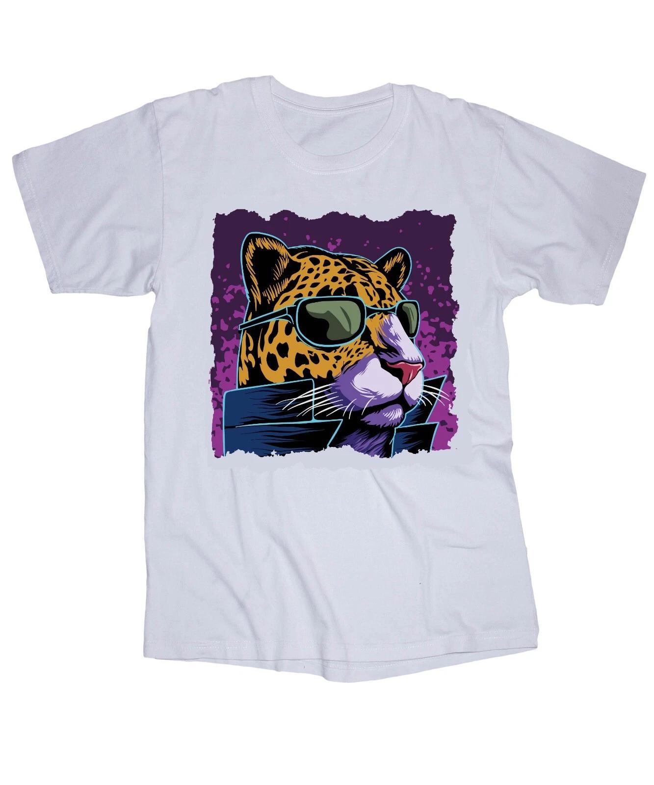 Cool Cat white T-shirt Leopard Sunglasses Retro style Kool graphic S
Cool Cat white T-shirt Leopard Sunglasses Retro style Kool graphic S