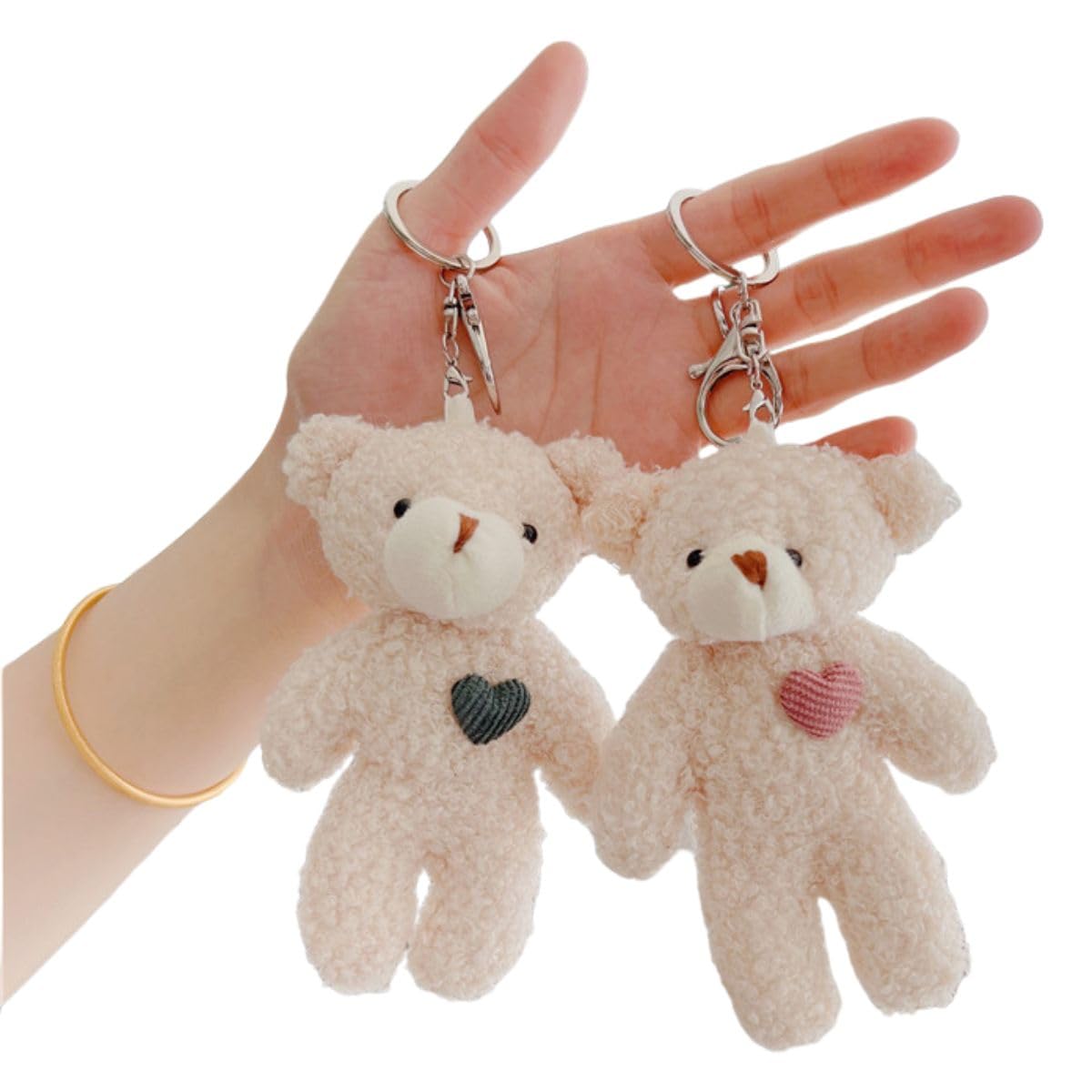 HSE Kanamaru Shoten Bear Plush Keychain Bag Charm Gift for Men and Women, Birthday Gift for Couples (Heart Pink + Blue Pair)
HSE Kanamaru Shoten Bear Plush Keychain Bag Charm Gift for Men and Women, Birthday Gift for Couples (Heart Pink + Blue Pair)