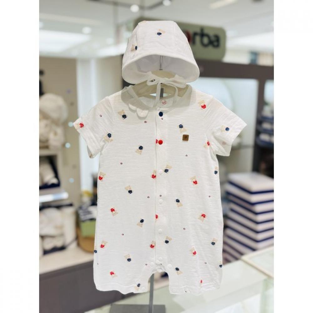 Absorba Bebe Short Sleeve Romper + Hat Set A1310616 Ivory BACK IVORY/75(2-6M)
Absorba Bebe Short Sleeve Romper + Hat Set A1310616 Ivory BACK IVORY/75(2-6M)