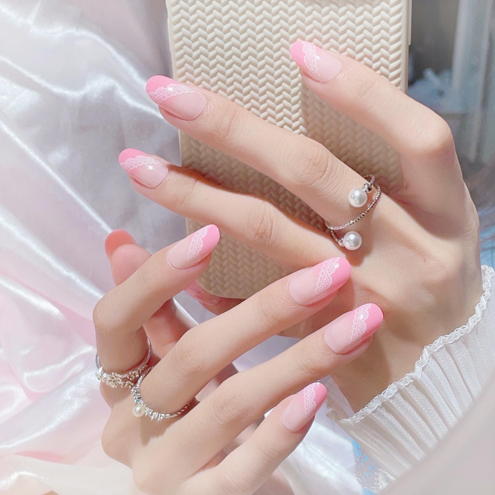 French Pink & White Gradient Wearable Removable Nails - Trendy European & American Style False Nail Art Stickers
French Pink & White Gradient Wearable Removable Nails - Trendy European & American Style False Nail Art Stickers