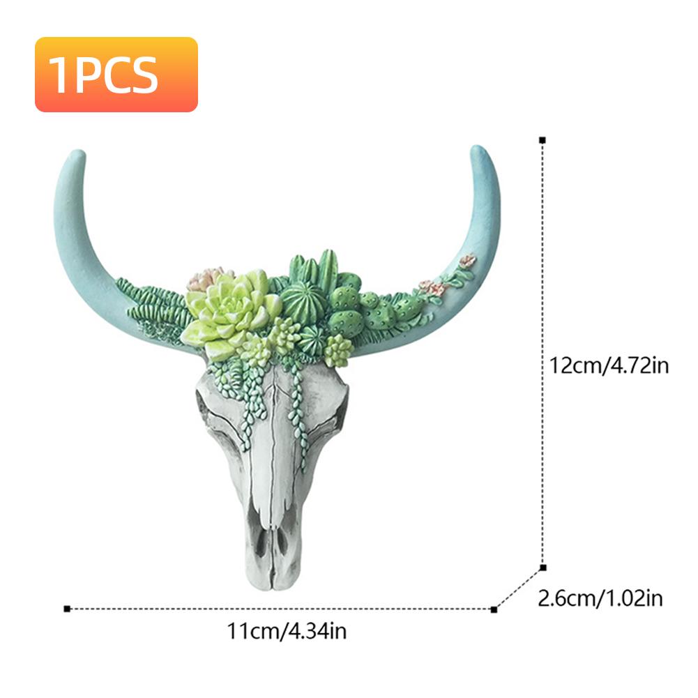 1/2PCS Cow Skull Wall Pendant Succulents/Flower Rose Resin Miniature Home Garden Decorations Animal Figurines Crafts Sculpture
1/2PCS Cow Skull Wall Pendant Succulents/Flower Rose Resin Miniature Home Garden Decorations Animal Figurines Crafts Sculpture