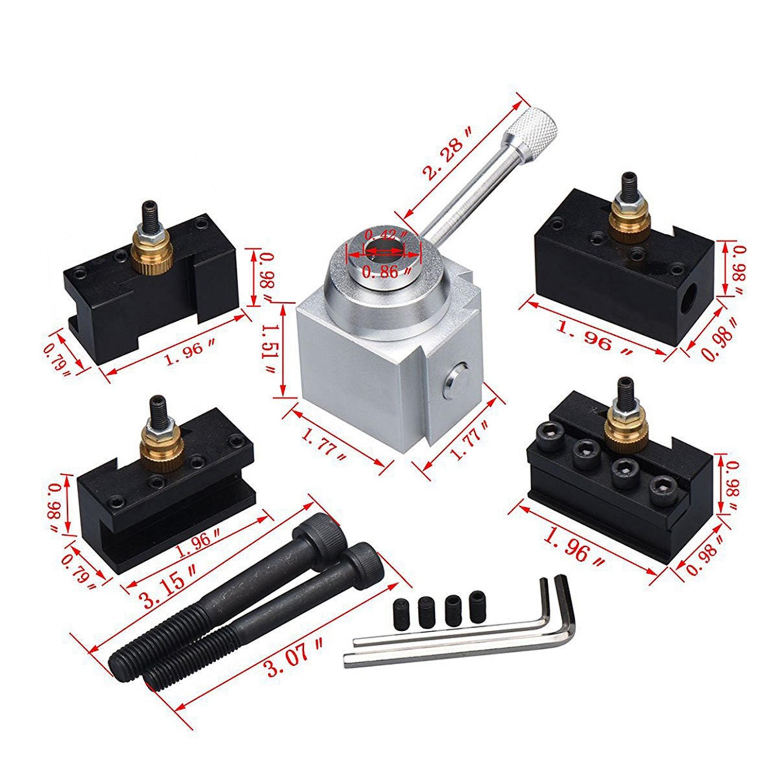 Набор держателей для токарного резца из алюминиевого сплава, быстросменный мини-комплект держателей и резцедержателей токарного станка, принадлежности для токарного станка
Набор держателей для токарного резца из алюминиевого сплава, быстросменный мини-комплект держателей и резцедержателей токарного станка, принадлежности для токарного станка