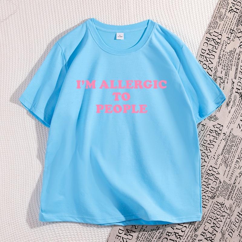 Allergic To People TShirt Unisex Women Funny Tee Y2K Graphic T Shirts Casual Short Sleeve Round Neck Tee Streetwear Loose Tshirt 4XL
Allergic To People TShirt Unisex Women Funny Tee Y2K Graphic T Shirts Casual Short Sleeve Round Neck Tee Streetwear Loose Tshirt 4XL