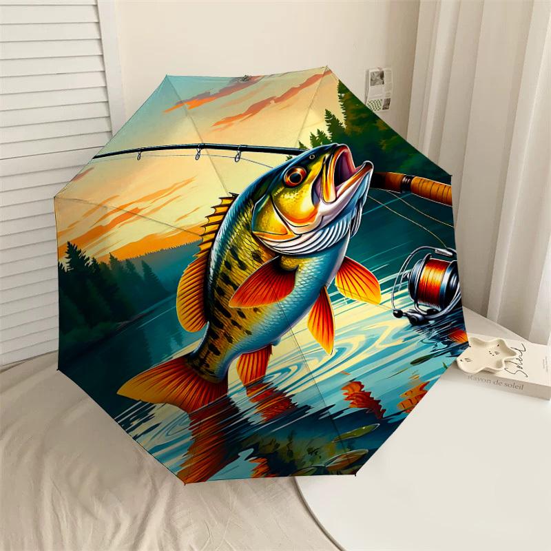 1PC Fishing Rod Lake Automatic Open/Close Umbrella with Windproof, 8-Rib Sturdy Canopy, Durable Ribs, Fashionable Design1217A
1PC Fishing Rod Lake Automatic Open/Close Umbrella with Windproof, 8-Rib Sturdy Canopy, Durable Ribs, Fashionable Design1217A
