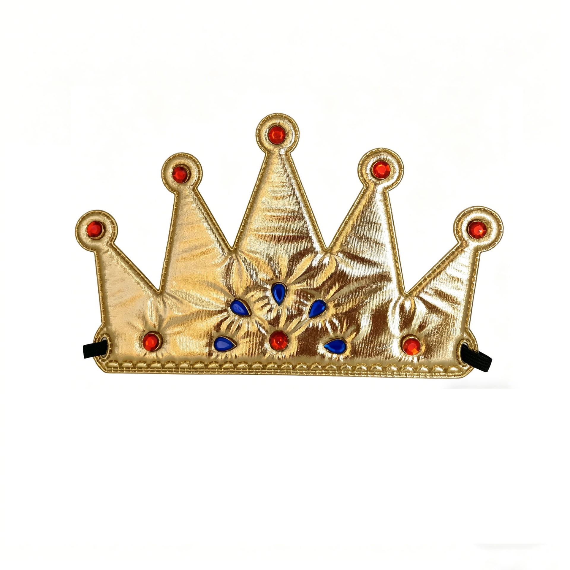 Royal Gold Crown Headdress for Kids Costume Party One Size
Royal Gold Crown Headdress for Kids Costume Party One Size