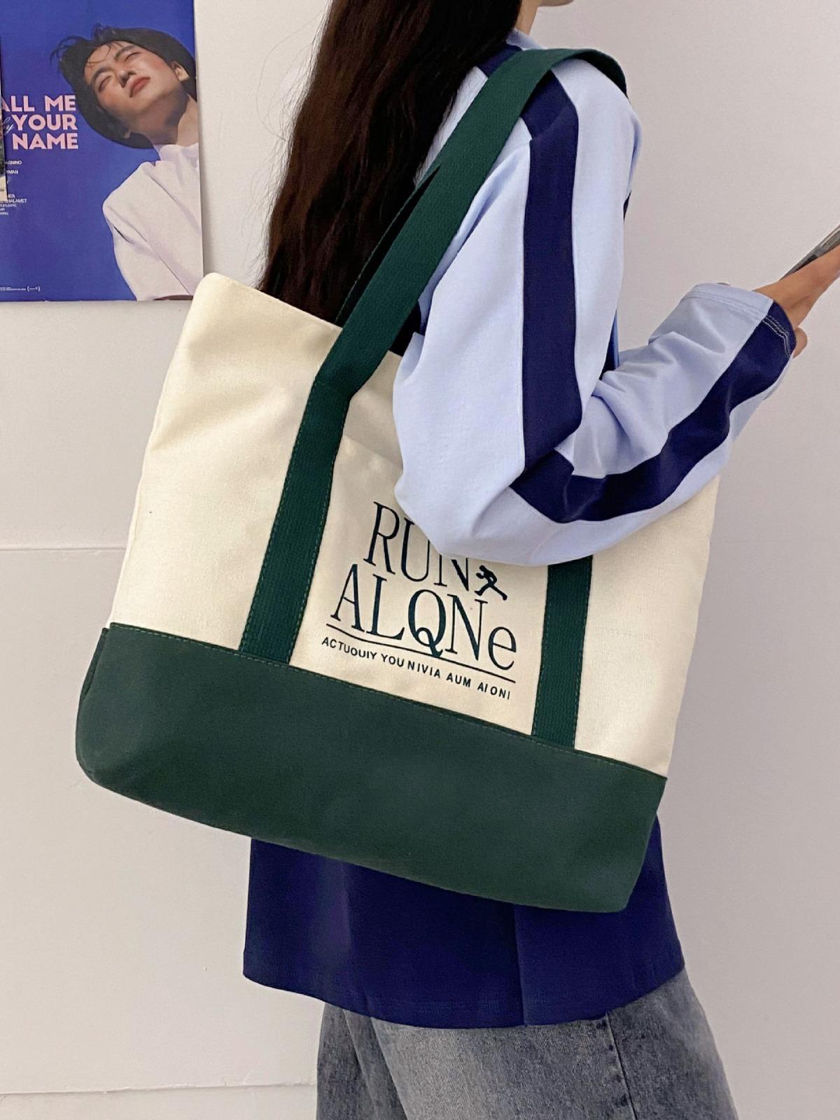 2025 new tote bag versatile large-capacity shopping bag canvas bag student class bag female чорний
2025 new tote bag versatile large-capacity shopping bag canvas bag student class bag female чорний