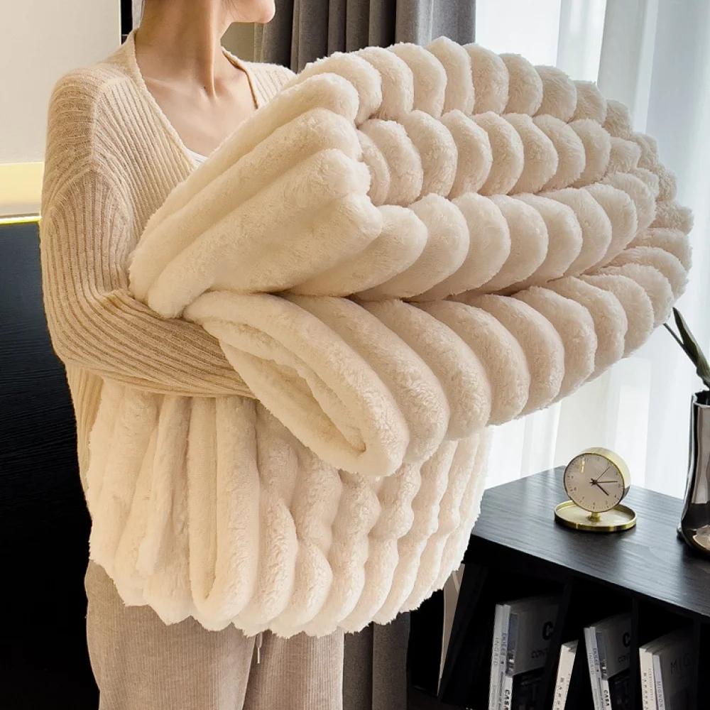 250GSM Ultra Soft & Warm Fluffy Throw Blanket - Cozy Bed Blanket for Winter, Decorative Striped Design Perfect for Nap, Sleep pillowcase
250GSM Ultra Soft & Warm Fluffy Throw Blanket - Cozy Bed Blanket for Winter, Decorative Striped Design Perfect for Nap, Sleep pillowcase
