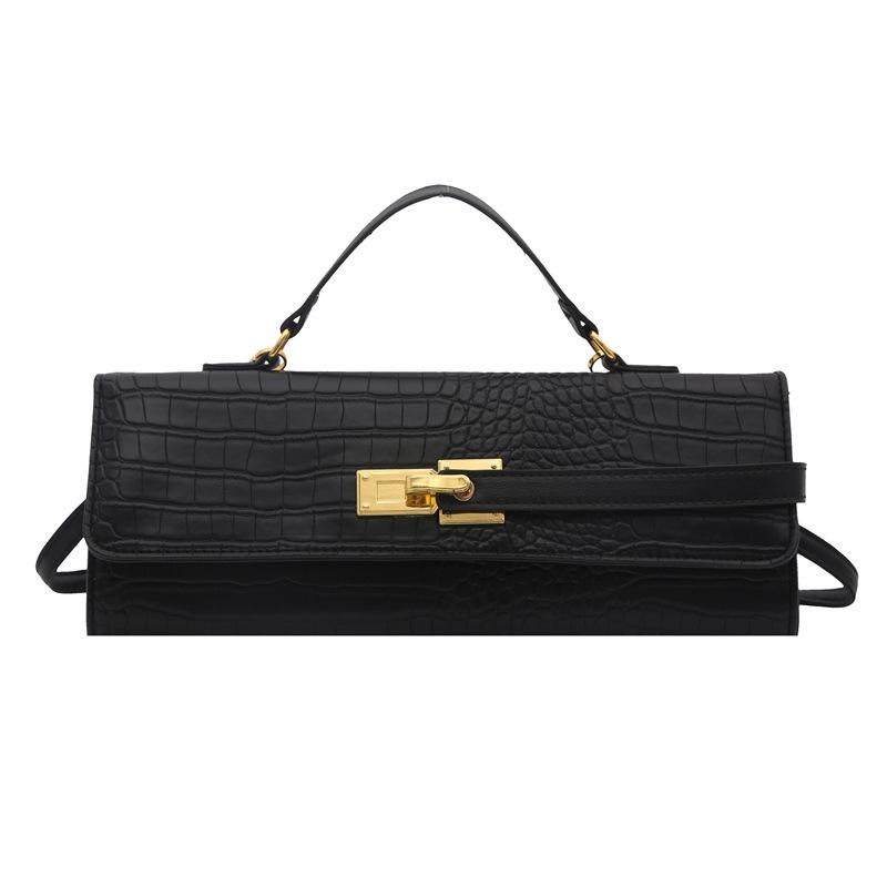 Niche high-value fashionable bag method stick bag horizontal handbag 2 autumn new simple shoulder messenger bag чорний
Niche high-value fashionable bag method stick bag horizontal handbag 2 autumn new simple shoulder messenger bag чорний