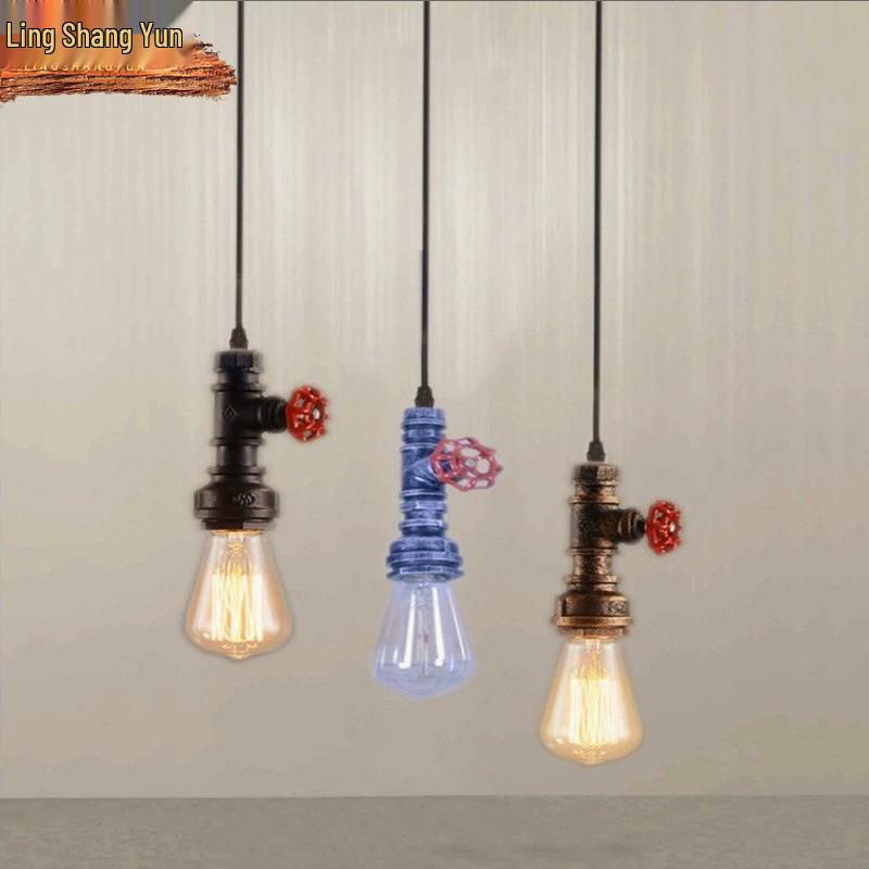 Rustic Loft Water Pipe Pendant Light - Wrought Iron Lighting for Dining Room or Bar Counter. Black
Rustic Loft Water Pipe Pendant Light - Wrought Iron Lighting for Dining Room or Bar Counter. Black