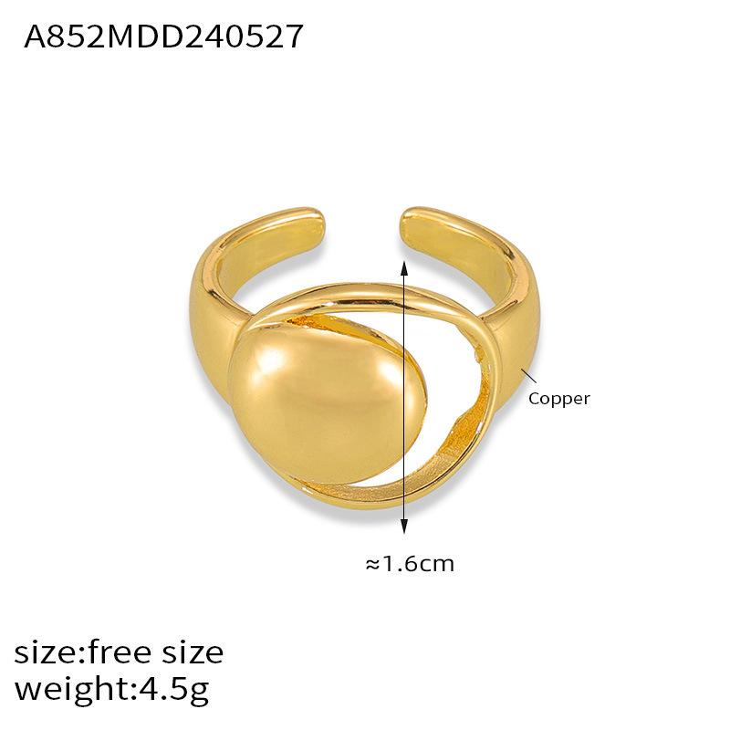 Поп-стиль, тренд, хип-хоп, индивидуальность, медный материал, кольцо, геометрическое, круглое, глянцевое, полое, регулируемое, женское
Поп-стиль, тренд, хип-хоп, индивидуальность, медный материал, кольцо, геометрическое, круглое, глянцевое, полое, регулируемое, женское