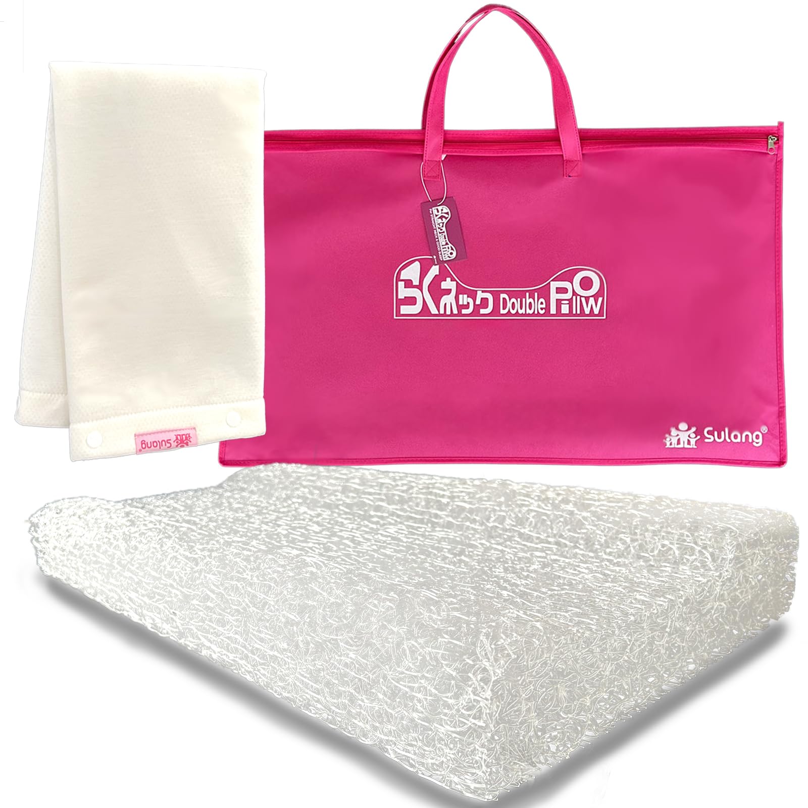 Sulang Easy Neck Double Pillow, Low Pillow, Soft, Breathable, Washable, Neck Relaxation Pillow, Stretchable Neck Pillow, Fiber Material, Suitable for
Sulang Easy Neck Double Pillow, Low Pillow, Soft, Breathable, Washable, Neck Relaxation Pillow, Stretchable Neck Pillow, Fiber Material, Suitable for