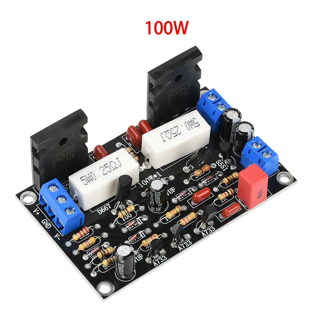 DC 100W 200W 300W Single Channel Power Amplifier1943+5200 Mono HIFI High-power Audio Amplifier Circuit Board 20V-90V -10V-45V
DC 100W 200W 300W Single Channel Power Amplifier1943+5200 Mono HIFI High-power Audio Amplifier Circuit Board 20V-90V -10V-45V