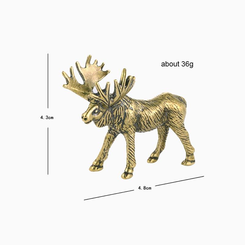 1Pc Solid Brass Elk Figurine Retro Moose Statue Desk Ornament Tea Pet Table Decor Craft Gift Light Grey
1Pc Solid Brass Elk Figurine Retro Moose Statue Desk Ornament Tea Pet Table Decor Craft Gift Light Grey