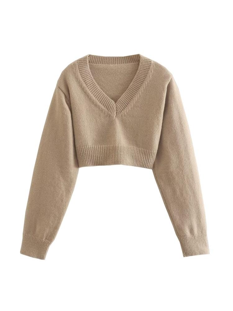 MESTTRAF Женщины 2022 Мода Простая и повседневная мягкая прикосновение VNeck Crop Вязаный свитер Ретро с длинным рукавом Приталенная женская пуловер уличная одежда
MESTTRAF Женщины 2022 Мода Простая и повседневная мягкая прикосновение VNeck Crop Вязаный свитер Ретро с длинным рукавом Приталенная женская пуловер уличная одежда