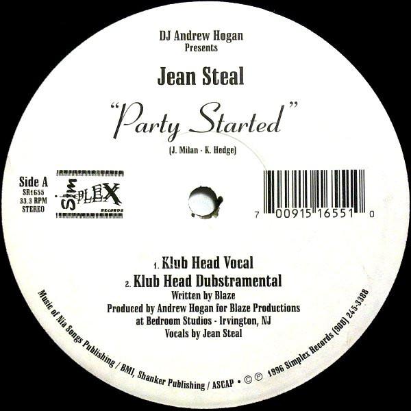 12inch Record DJ ANDREW HOGAN, JEAN STEAL - Party Started SR1655 SIMPLEX 1996 US Dance & Electronica Used
12inch Record DJ ANDREW HOGAN, JEAN STEAL - Party Started SR1655 SIMPLEX 1996 US Dance & Electronica Used