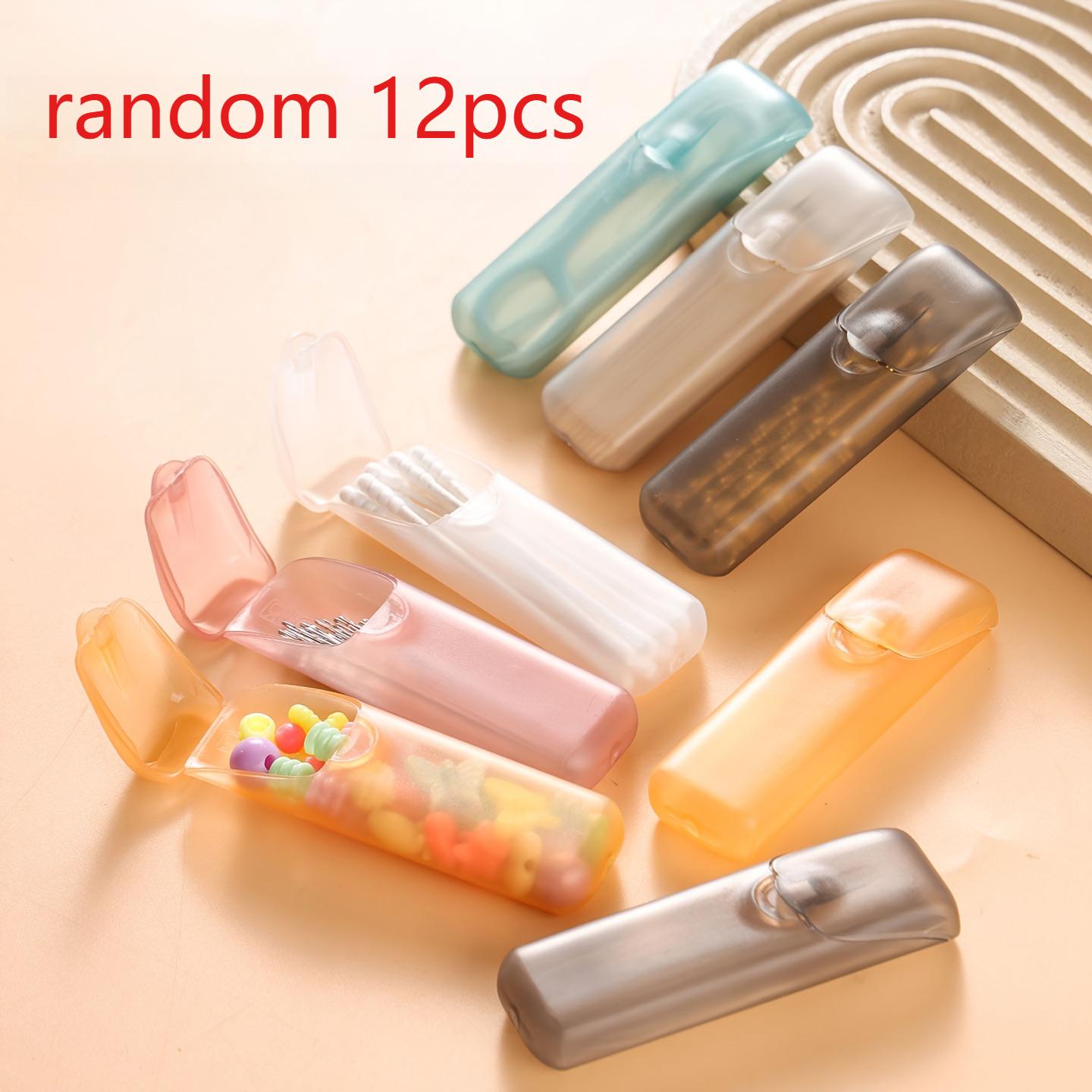 12pcs Portable Toothpick Holder Pill Case Travel Medicine Box Mini Plastic Tube Container for Floss Vitamin Organizer
12pcs Portable Toothpick Holder Pill Case Travel Medicine Box Mini Plastic Tube Container for Floss Vitamin Organizer