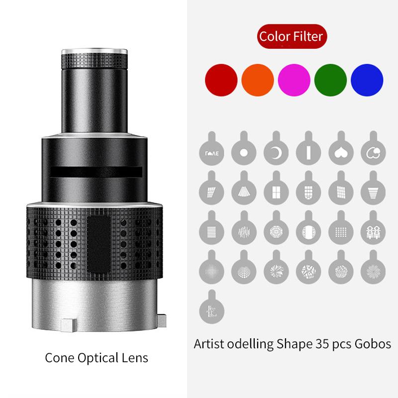 Bowens Mount Flash Snoot Conical Lens Video Artist Modelling Shape Photo Studio Light Kit with Optical Spotlight Lens 35 Gobos
Bowens Mount Flash Snoot Conical Lens Video Artist Modelling Shape Photo Studio Light Kit with Optical Spotlight Lens 35 Gobos