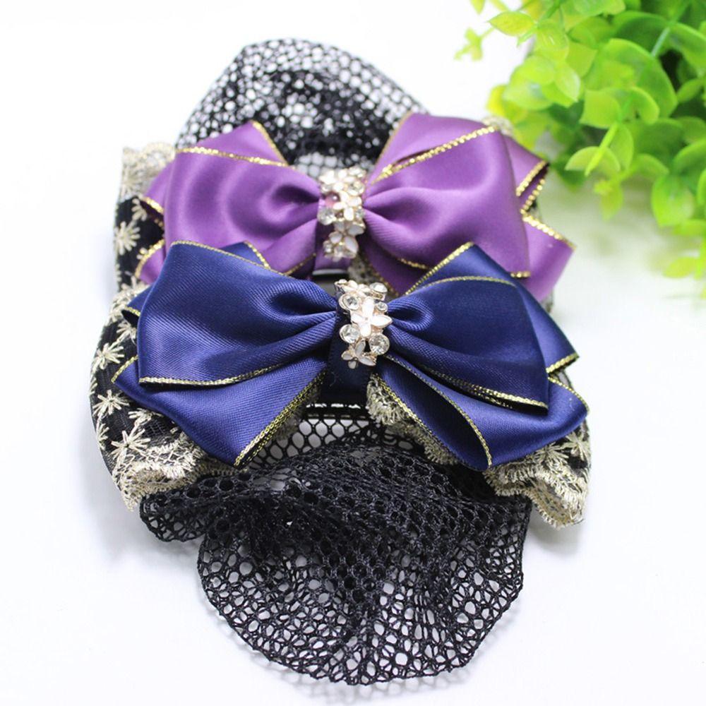 For Girls Hotel Nurse Bowknot Women Spring Clip Korean Bun Snood Hairgrips Cover Net Ponytail Clip B
For Girls Hotel Nurse Bowknot Women Spring Clip Korean Bun Snood Hairgrips Cover Net Ponytail Clip B