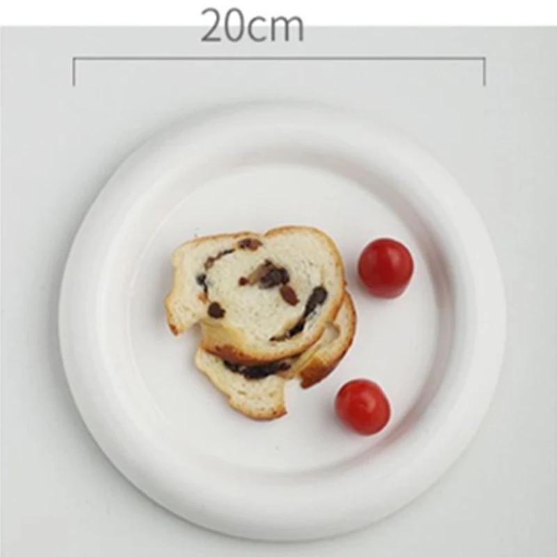 Белая керамическая тарелка домашняя западная еда круглая обеденная тарелка креативный стейк скандинавская посуда симпатичная основная кухня утварь
Белая керамическая тарелка домашняя западная еда круглая обеденная тарелка креативный стейк скандинавская посуда симпатичная основная кухня утварь