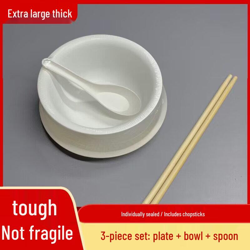 Eco-Friendly Rice Husk Disposable Tableware 4-Piece Set
Eco-Friendly Rice Husk Disposable Tableware 4-Piece Set