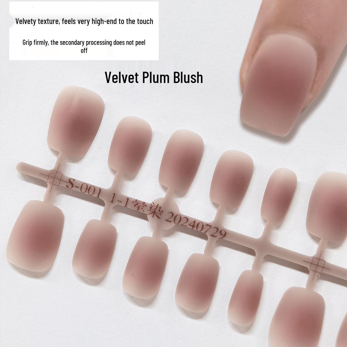 Сливово-пурпурные матовые бархатные наклейки для ногтей без складок - Короткие, Полное покрытие, Ультратонкие
Сливово-пурпурные матовые бархатные наклейки для ногтей без складок - Короткие, Полное покрытие, Ультратонкие