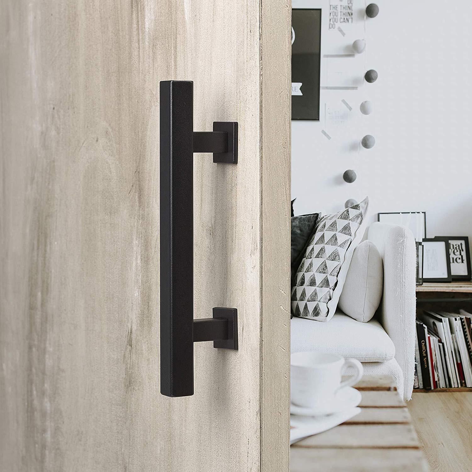 Square Carbon Steel Barn Door Handle - Wooden Indoor Sliding Door Pull
Square Carbon Steel Barn Door Handle - Wooden Indoor Sliding Door Pull