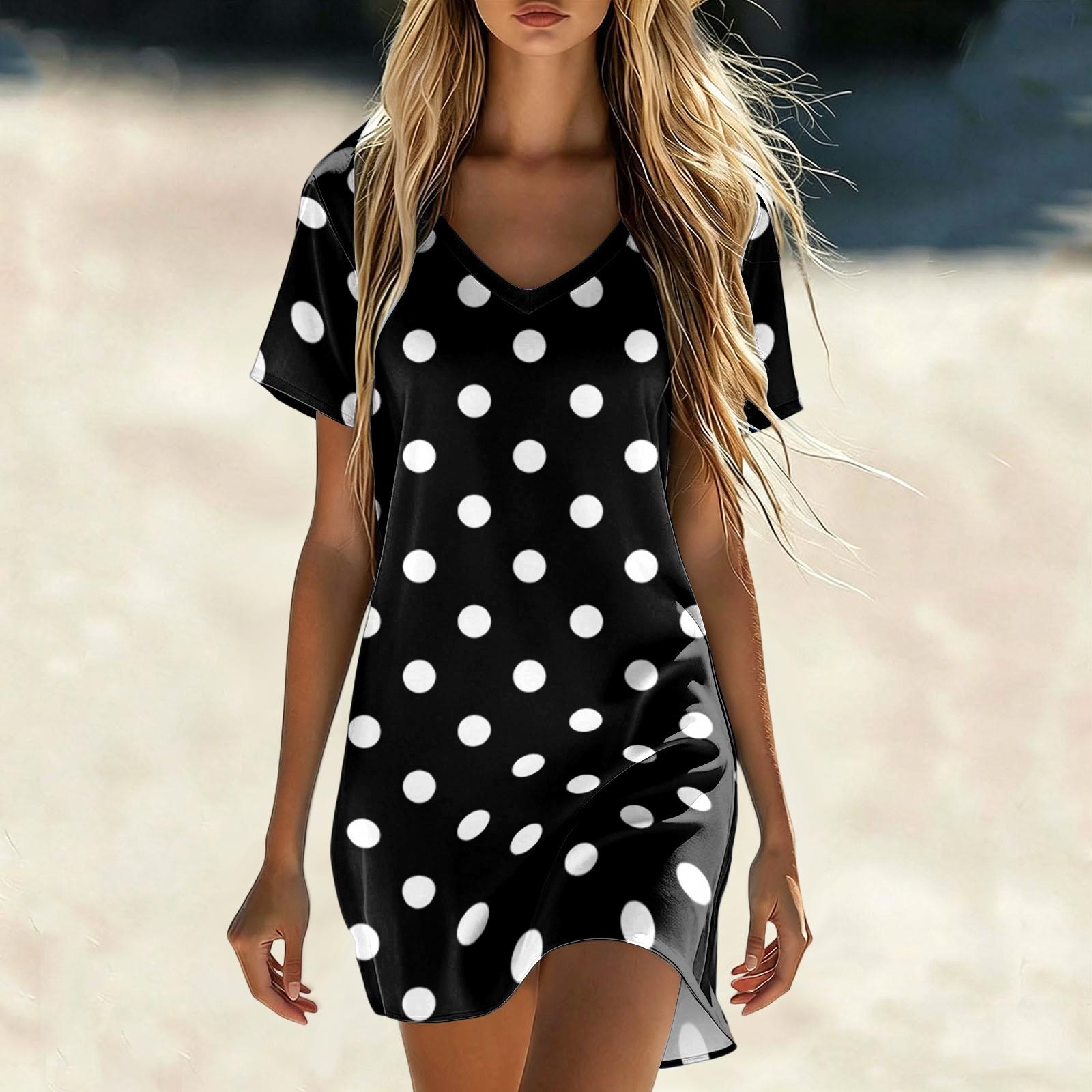 Women s Summer Casual V Neck Short Sleeve Striped Dress Loose Fit Lightweight Soft Fabric Knee Length L чёрный
Women s Summer Casual V Neck Short Sleeve Striped Dress Loose Fit Lightweight Soft Fabric Knee Length L чёрный
