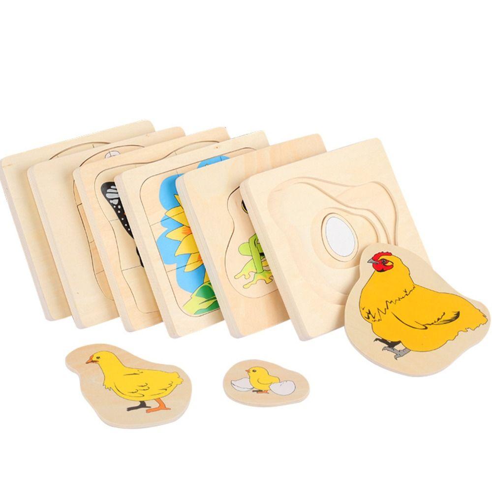 Cognitive Multi-Layer Jigsaw Montessori Growth Puzzles Wooden Toys Kindergarten Kids Style D
Cognitive Multi-Layer Jigsaw Montessori Growth Puzzles Wooden Toys Kindergarten Kids Style D