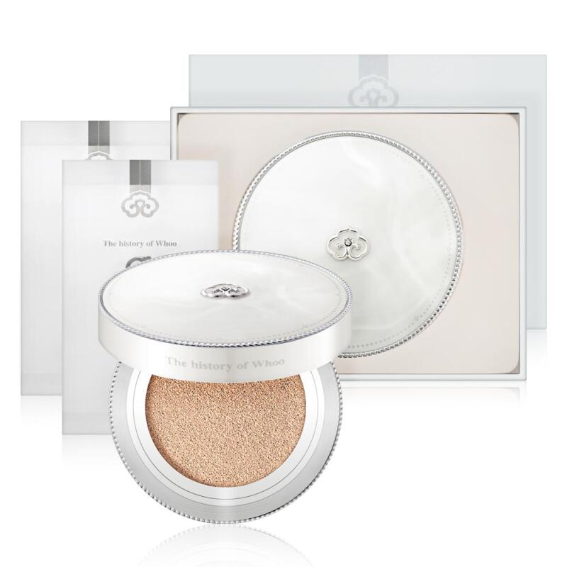 THE WHOO Gongjinhyang Seol Whitening Moisture Glow Cushion No. 21 (Main product + 2 refills)
THE WHOO Gongjinhyang Seol Whitening Moisture Glow Cushion No. 21 (Main product + 2 refills)
